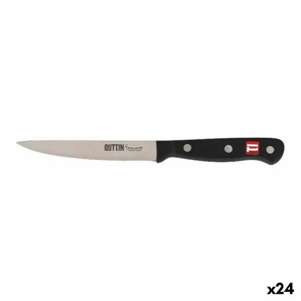 Kasvisten kuorimaveitsi Quttin Musta Hopeinen 12 cm (24 osaa)