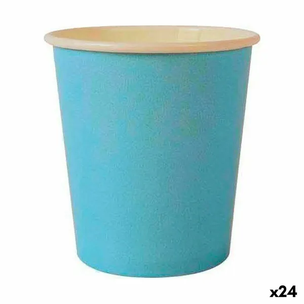 Lasisetti Algon Kertakäyttöinen Kartonki Sininen 20 Kappaletta 120 ml (24 osaa)