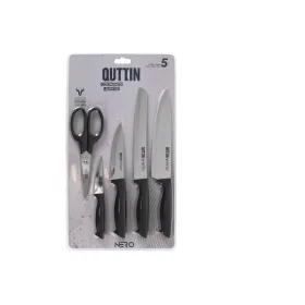 Veitsisetti Quttin Nero Musta 5 Kappaletta (4 osaa)