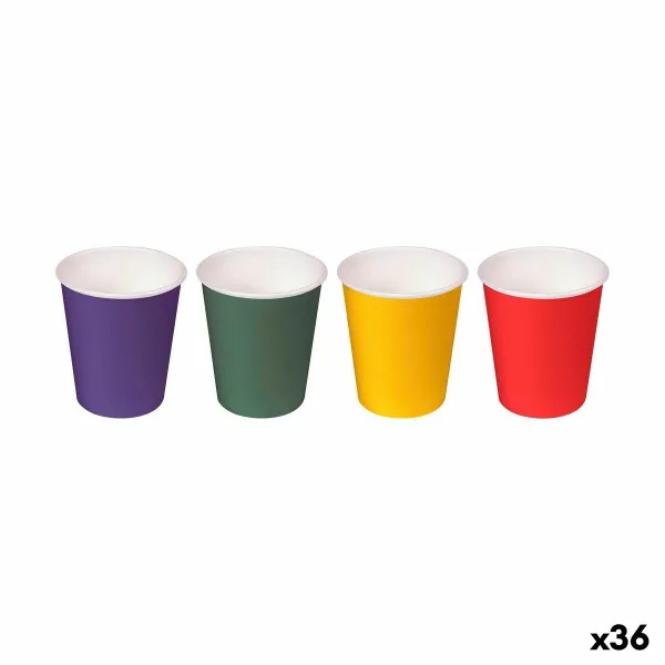 Setti shottilaseja Algon Kertakäyttöinen Kartonki Monivärinen 40 Kappaletta 50 ml (36 Osaa)