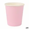 Glāžu komplekts Algon Vienreizējas lietošanas Kartons Rozā 20 Daudzums 120 ml (24 gb.)