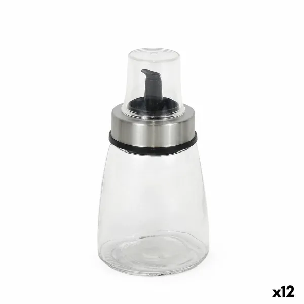 Menāža Quttin Caurspīdīgs Sudrabains Stikls 200 ml 6,5 x 6,5 x 12,5 cm (12 gb.)