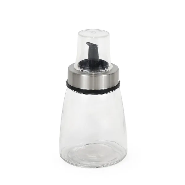Indelis aliejui Quttin Skaidrus Sidabras stiklas 200 ml 6,5 x 6,5 x 12,5 cm (12 vnt.)