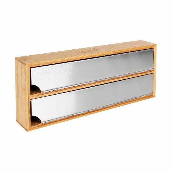 Leivinpaperiteline Quttin Bambu Alumiini 33,5 x 13 x 5,5 cm (12 osaa)