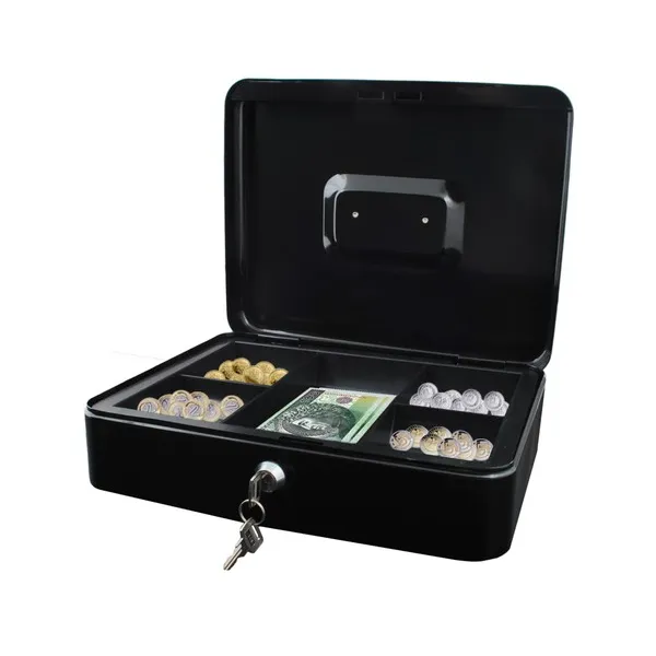 Large black cash box