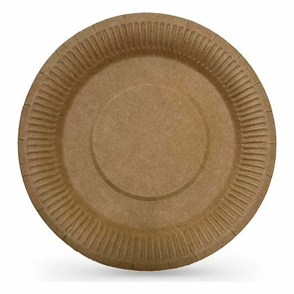 Plokštelių rinkinys Algon Vienkartinis kraft popierius 10 Dalys 23 cm (18 vnt.)