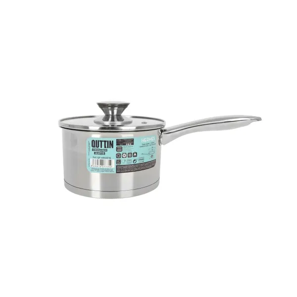 Ковш с крышкой Quttin Hermes 1,8 L Сталь (8 штук)