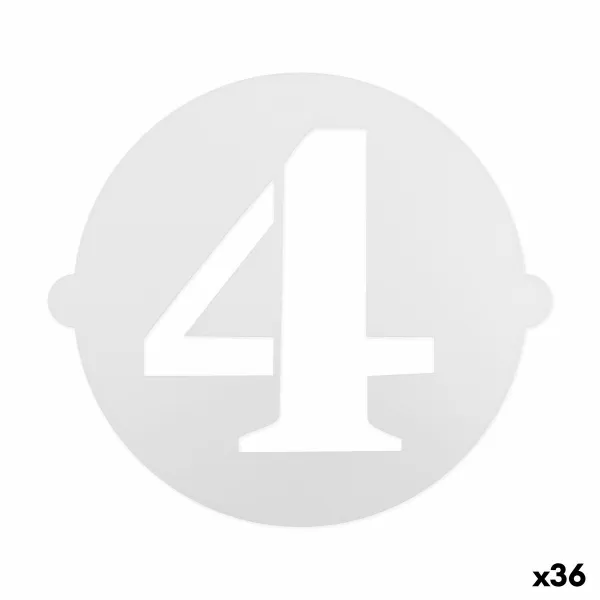 Cake stencil Algon Number 4 36 Units