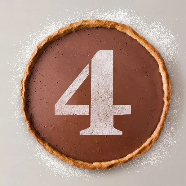 Cake stencil Algon Number 4 36 Units
