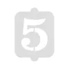 Tortų šablonas Algon Numeriai 5 36 Vienetai