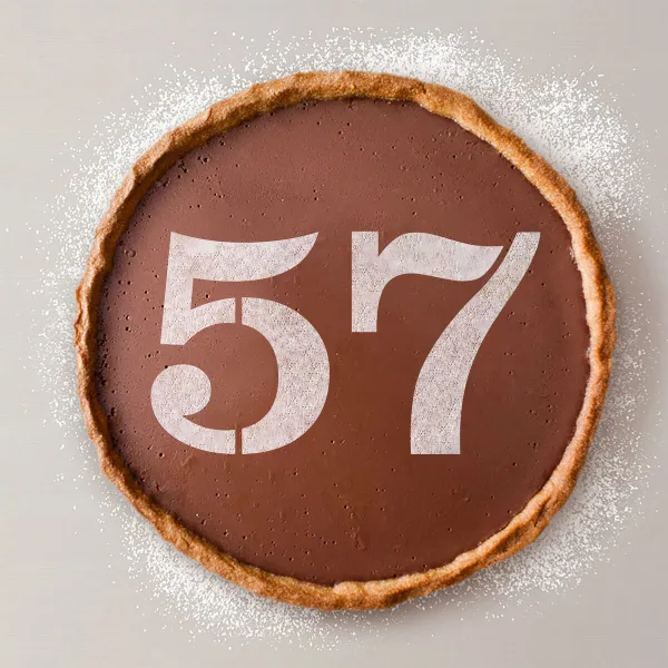 Cake stencil Algon Number 5 36 Units
