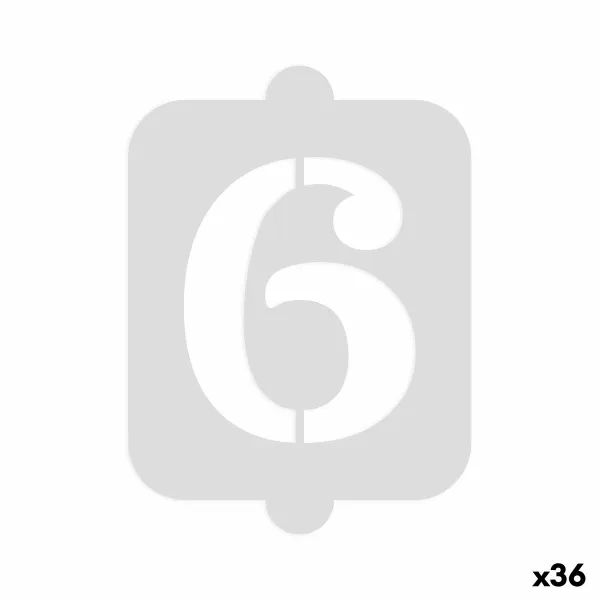 Tortų šablonas Algon Numeriai 6 36 Vienetai