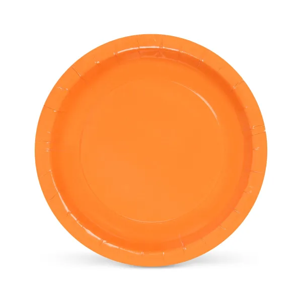 Plate set Algon Orange 20 cm 10 Pieces (24 Units)