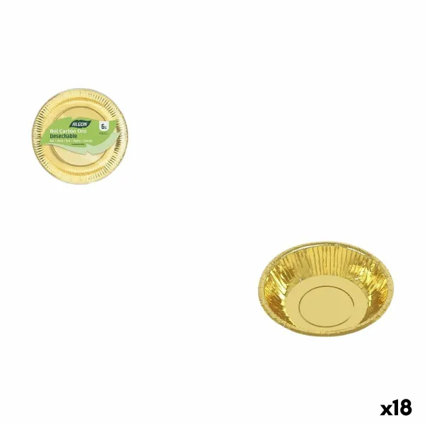 Plāksņu komplekts Algon Bronza 450 ml 6 Daudzums (18 gb.)