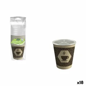 Lasisetti Algon Ruskea 200 ml 10 Kappaletta (18 osaa)