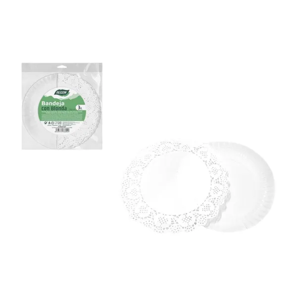 Välipalatarjotin Algon Pyöreä 20 cm 3 Kappaletta (24 osaa)
