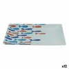 поднос для закусок La Mediterránea Рыбы 25 x 15 x 2 cm (12 штук)