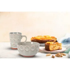 Mug La Mediterránea Almudena Grey 330 ml (36 Units)