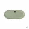 Serviravimo Lėkštė La Mediterránea Macarella green Ovalus 25 x 12 x 2,2 cm (24 vnt.)