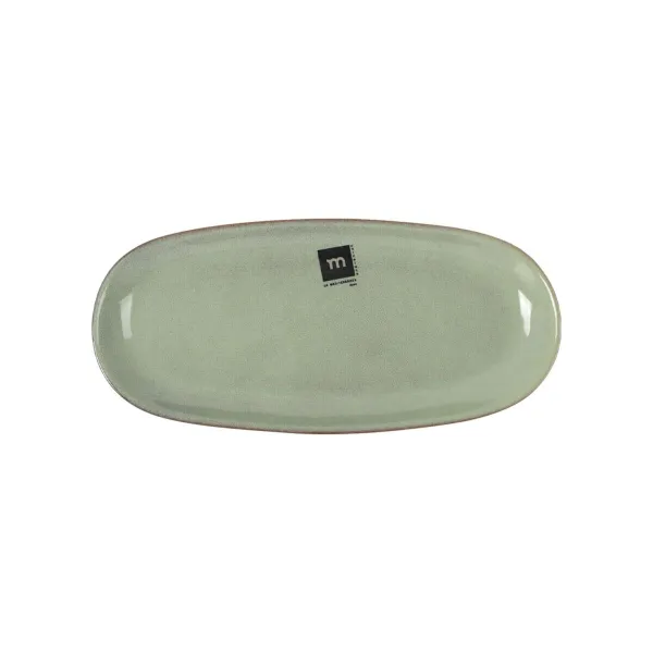 Serviravimo Lėkštė La Mediterránea Macarella green Ovalus 25 x 12 x 2,2 cm (24 vnt.)