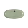 Serving Platter La Mediterránea Macarella green Oval 25 x 12 x 2,2 cm (24 Units)