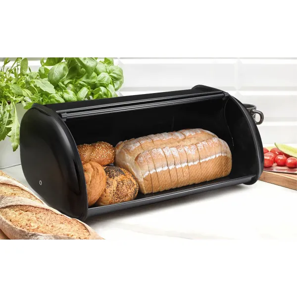 Leipäkori Quttin Musta Metalli 43,5 x 27,5 x 18,5 cm (3 osaa)