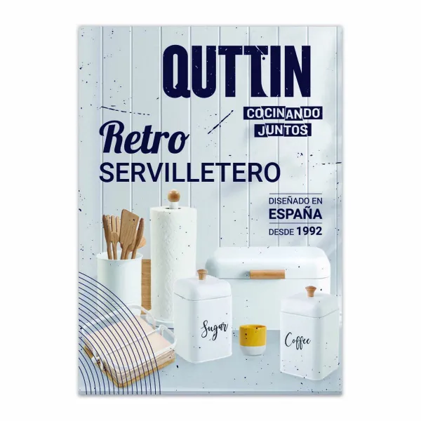 Paperiteline Quttin Metalli 22 x 22 x 6 cm (6 osaa)
