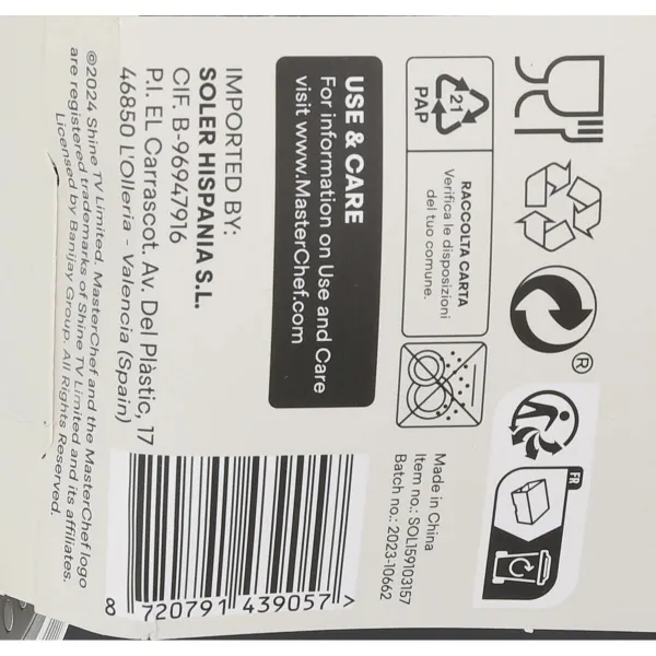 Kauss MasterChef 2,5 mm (6 gb.)
