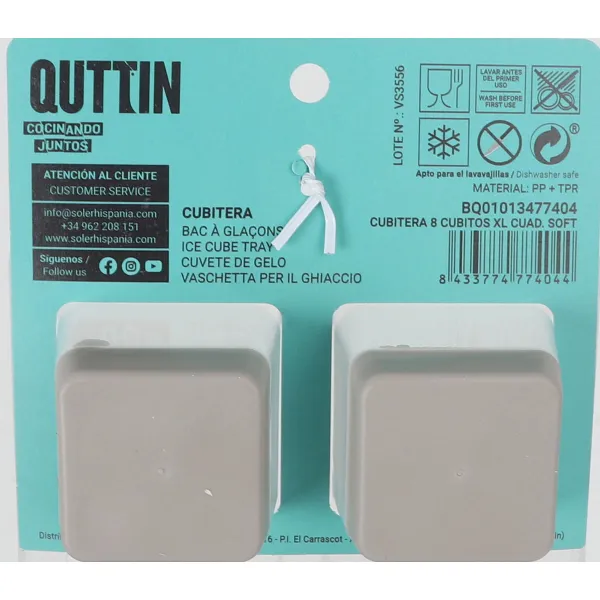 Ledo kubelių forma Quttin 27 x 13 x 5 cm (18 vnt.)