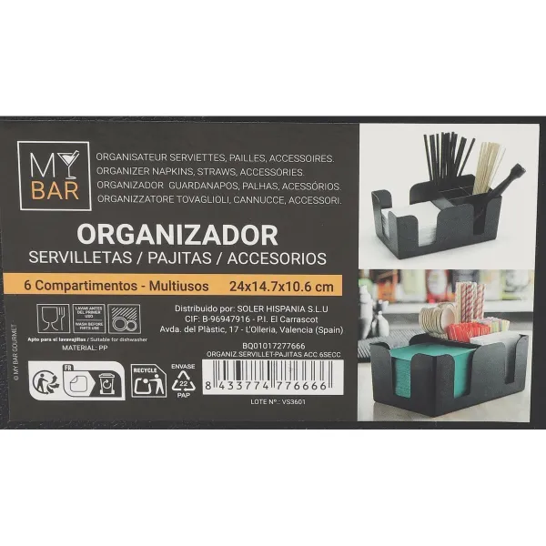 Kitchen Utensils Stand My Bar 24 x 14,7 x 10,6 cm (6 Units)