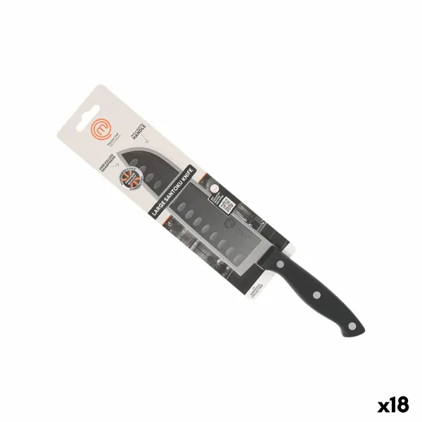 Virtuvės peilis MasterChef Juoda Sidabras 18 cm (18 vnt.)