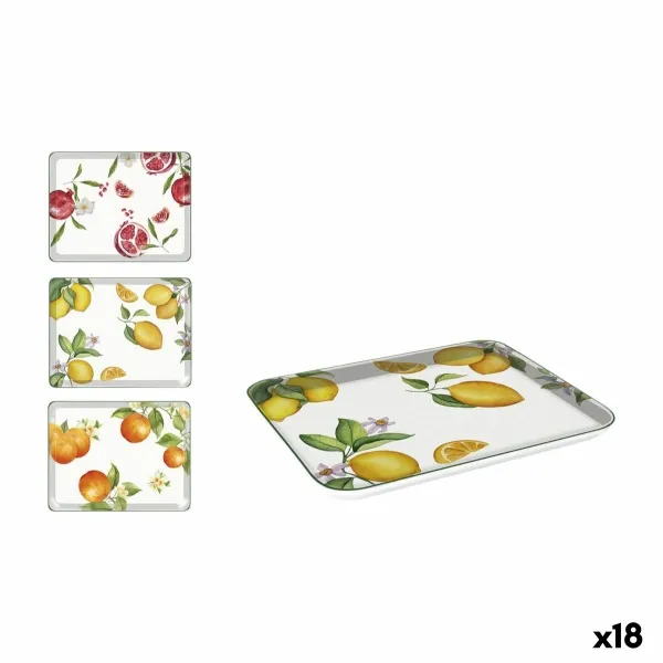 Tray La Mediterránea 27 x 21 cm Fruits 18 Units