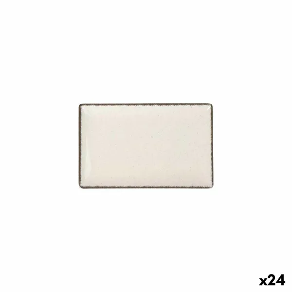 Serving Platter La Mediterránea Anllo Rectangular 20 x 13 x 2 cm (24 Units)
