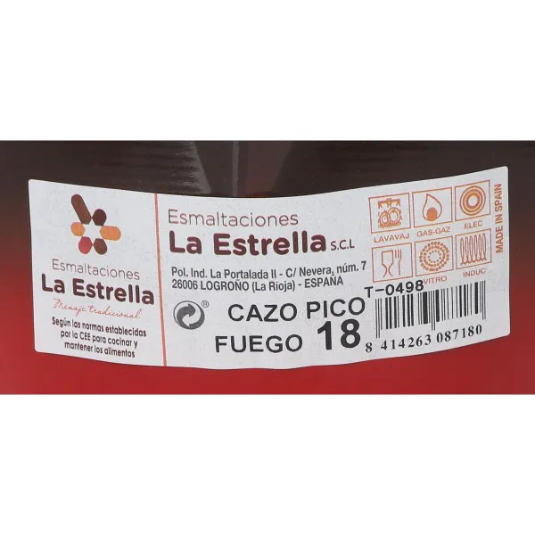 Ковш La Estrella Fuego 2,2 L 34,5 x 19,5 x 10 cm (6 штук)
