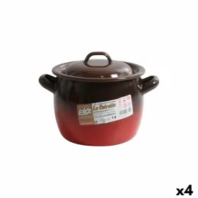 Кастрюля с крышкой La Estrella Fuego ø 12 x 11 cm (4 штук)