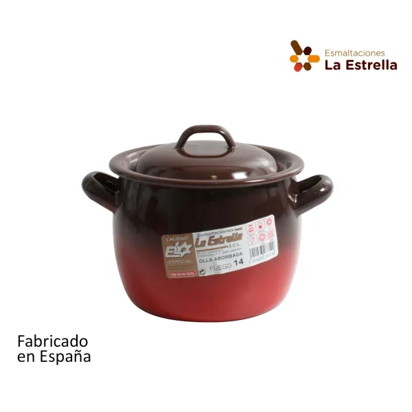 Кастрюля с крышкой La Estrella Fuego ø 12 x 11 cm (4 штук)