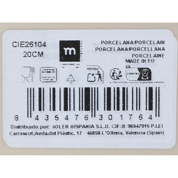 Plakans trauks Inde Cies Ø 20 cm (6 gb.)