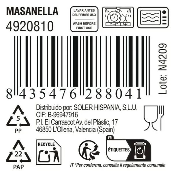 Mug Inde Masanella 100 ml (36 Units)