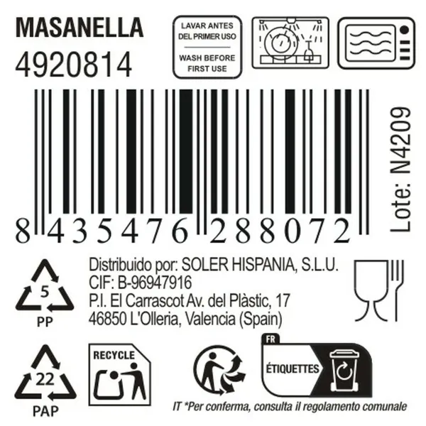 Muki Inde Masanella 440 ml (18 osaa)