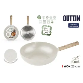 Vokpanna Quttin ECOOK Balts 28 x 8 cm 2,8 mm (6 gb.)