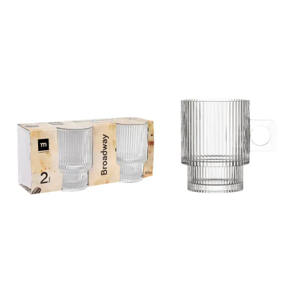 Piece Coffee Cup Set La Mediterránea Broadway 2 Pieces (36 Units)