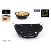 Maizes kaste My Bar Melns Metāls 26 x 23,5 x 11,2 cm (12 gb.)