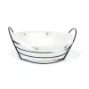 Breadbasket My Bar White Metal 26 x 23,5 x 11,2 cm (12 Units)