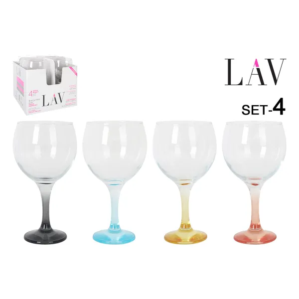 Stiklinių rinkinys LAV 645 ml 9,4 x 20 cm 4 Dalys (16 vnt.)