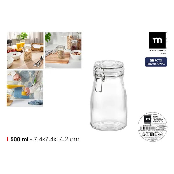 Lasipullo La Mediterránea Lasi 500 ml 0,5 L (12 osaa)