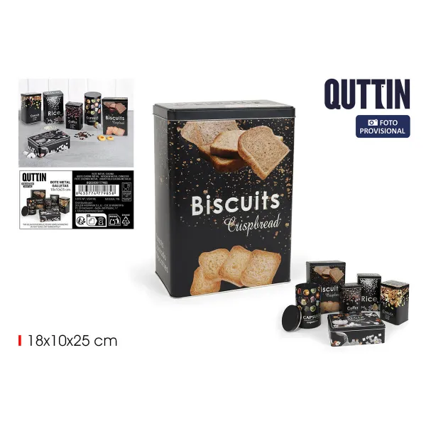 Uzglabāšanas Kārba Quttin BISCUITS (12 gb.)
