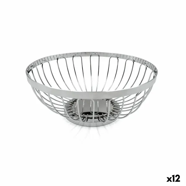 Maizes kaste My Bar Sudrabains Metāls ø 20,5 x 8,5 cm (12 gb.)