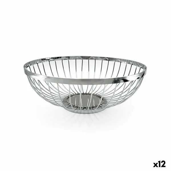 Leipäkori My Bar Hopeinen Metalli 25,5 x 9,5 cm (12 osaa)