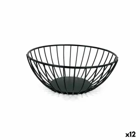 Leipäkori My Bar Musta Metalli Pyöreä 20 x 8 cm (12 osaa)