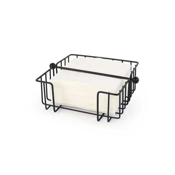 Napkin holder My Bar Black Metal 19 x 19 x 7,5 cm (12 Units)